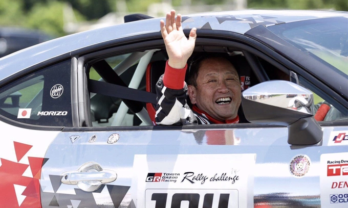 Akio Toyoda, sử dụng tên Morizo trên mẫu xe thể thao do ông điều khiển. Ảnh: Toyota