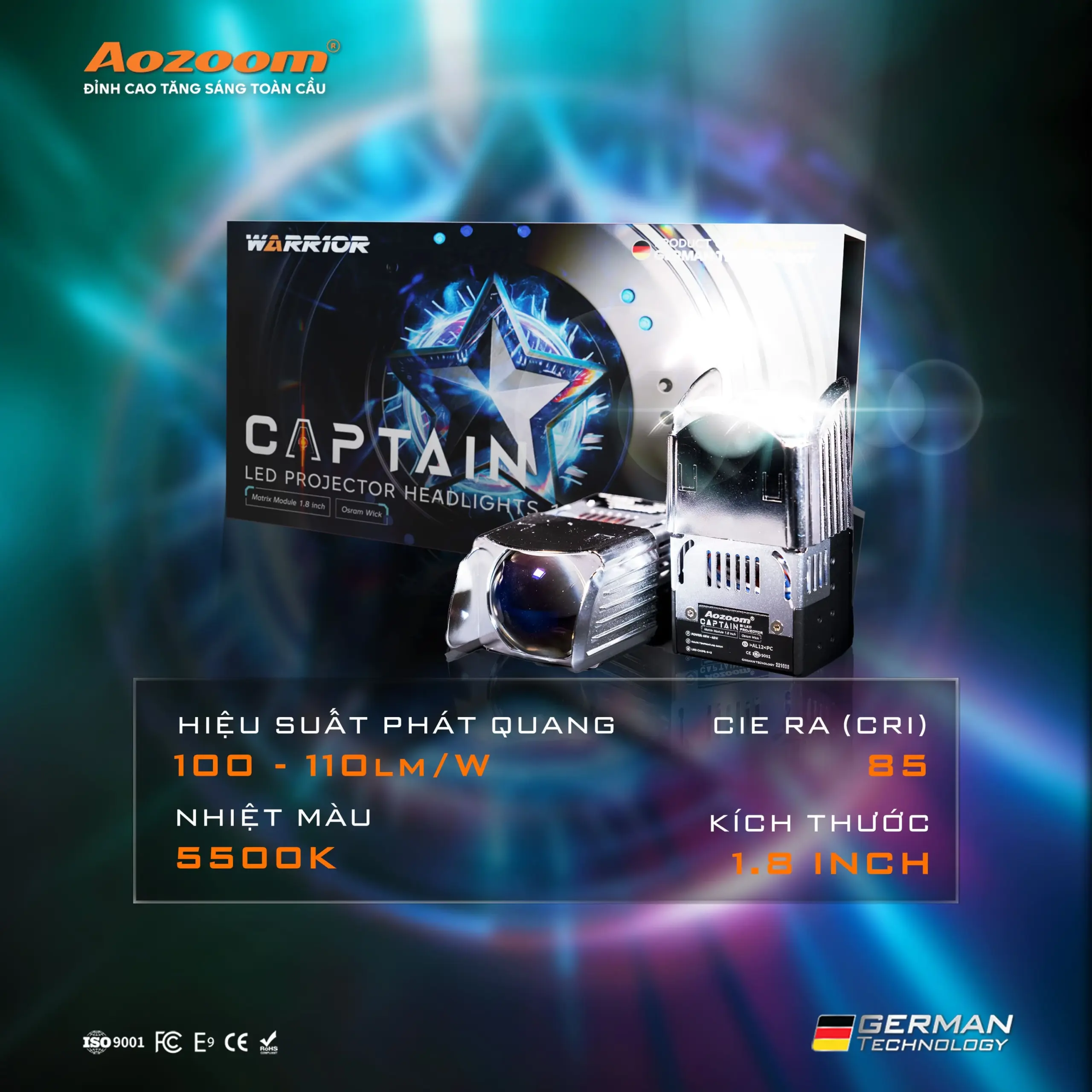 LED CAPTAIN LIGHT &#8211; 1.8 INCH