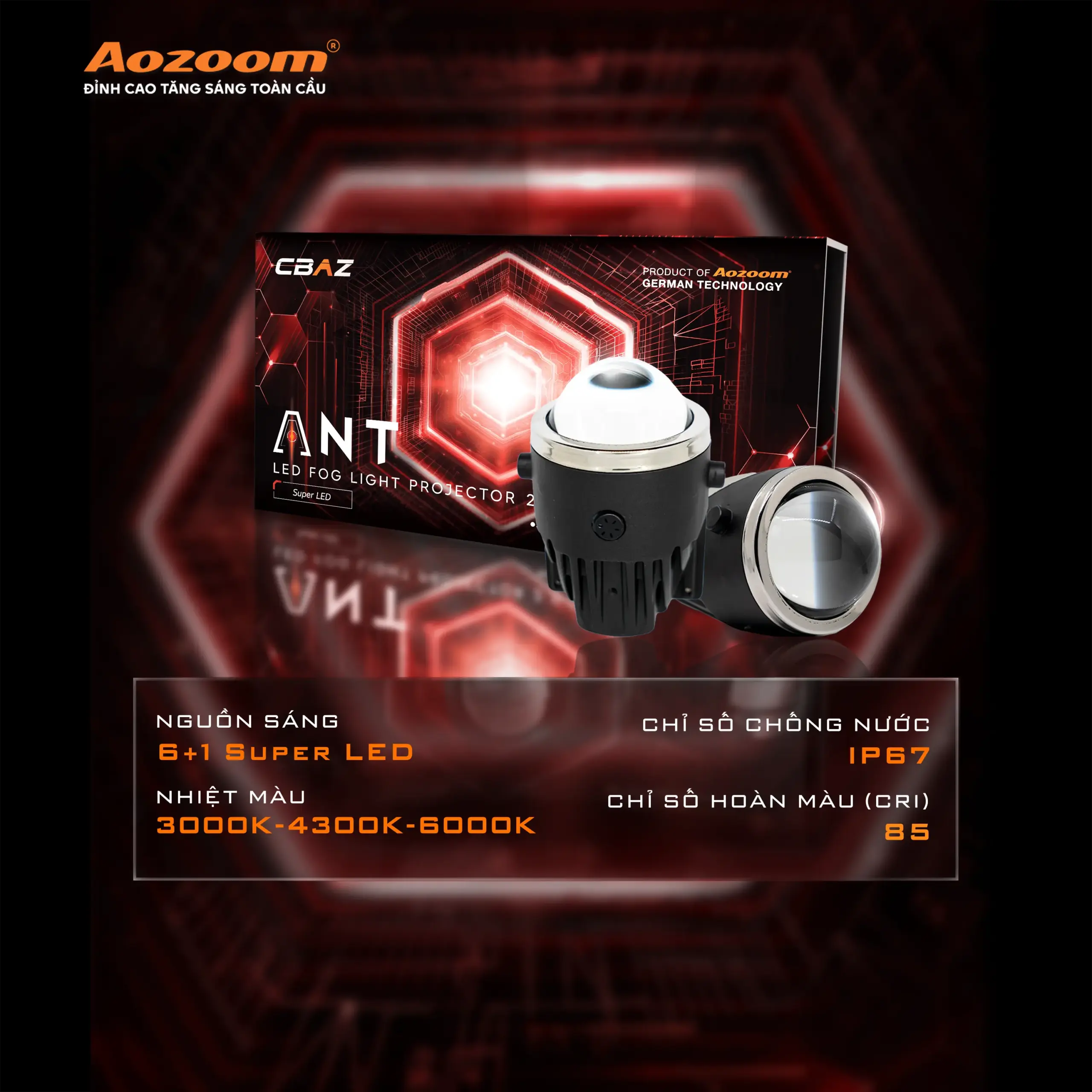 ANT 3IN1 NEW ARRIVAL LED FOG LIGHT 2.0 INCH
