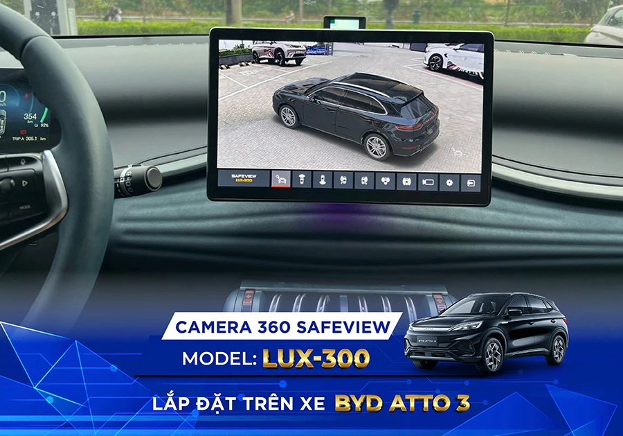 Camera 360 SAFEVIEW LUX-300 dành riêng BYD ATTO 3