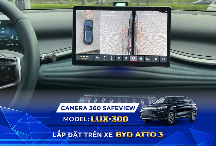Camera 360 SAFEVIEW LUX-300 dành riêng BYD ATTO 3