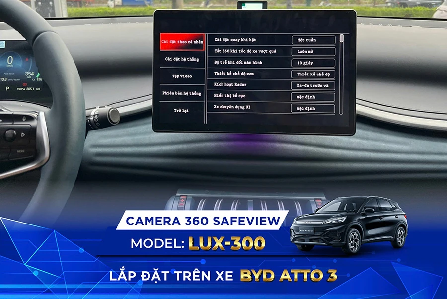 Camera 360 SAFEVIEW LUX-300 dành riêng BYD ATTO 3