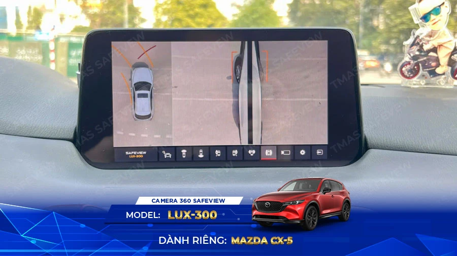 Camera 360 SAFEVIEW LUX – 300 dành riêng Mazda CX-5 (2018-2022+ và 2023+)