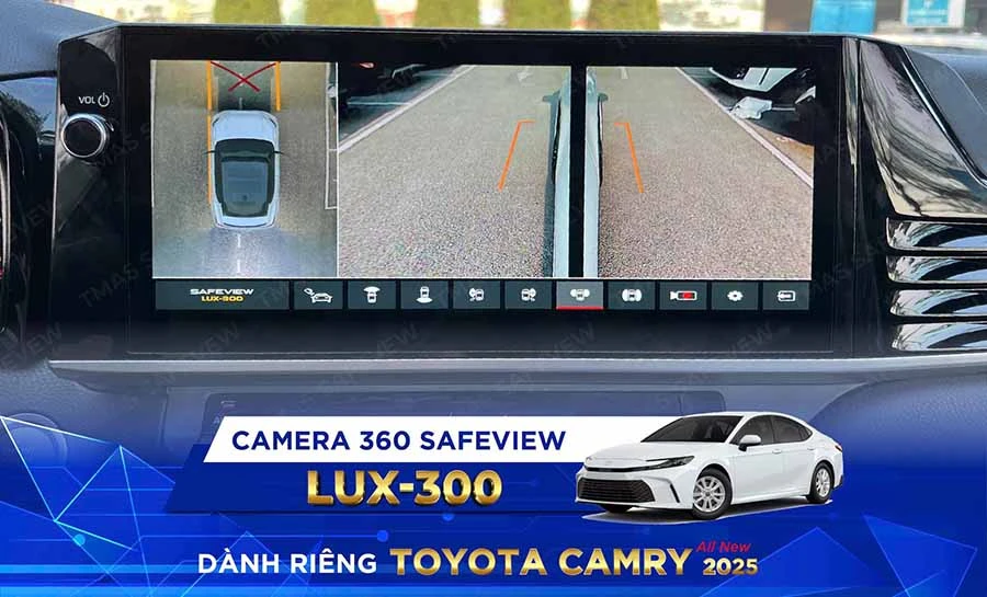 Camera 360 Safeview LUX – 300 dành riêng Toyota Camry All New 2025