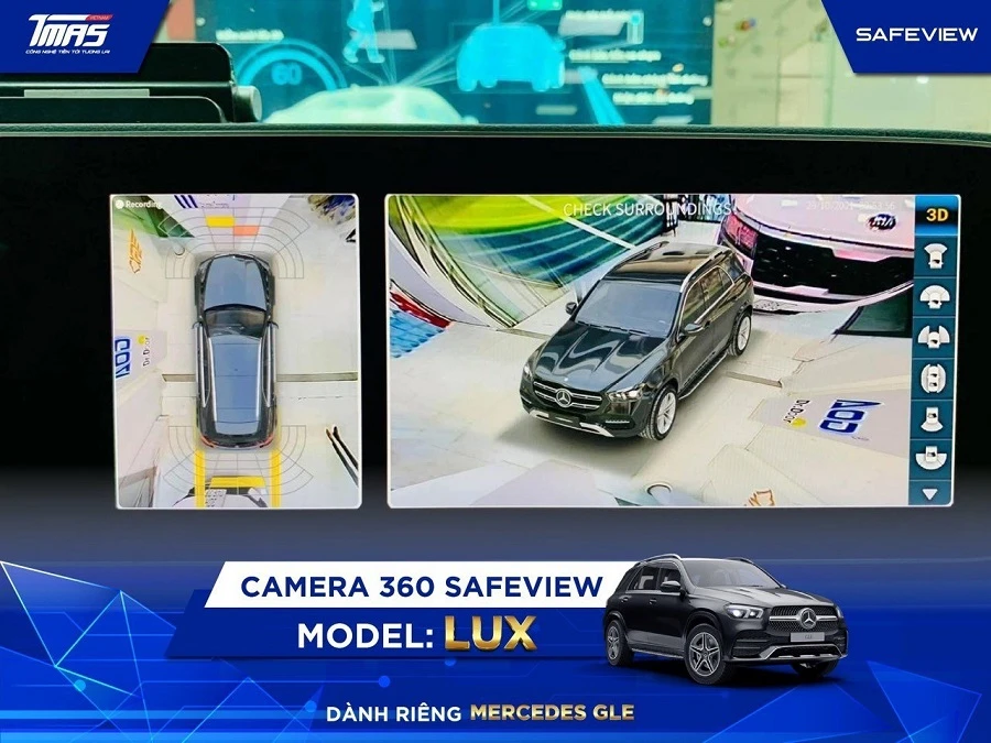 Camera 360 SAFEVIEW LUX dành riêng Mercedes &#8211; Lexus &#8211; BMW &#8211; Audi
