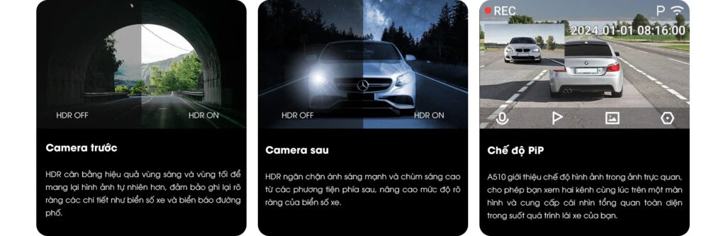 Camera hành trình 70mai A510
