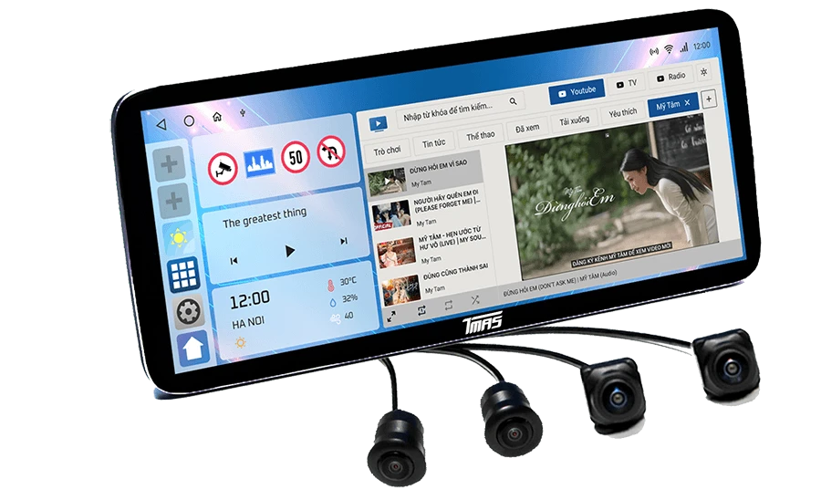 Màn hình liền camera 360 TMAS T600 LUX &#8211; 12.3 inch