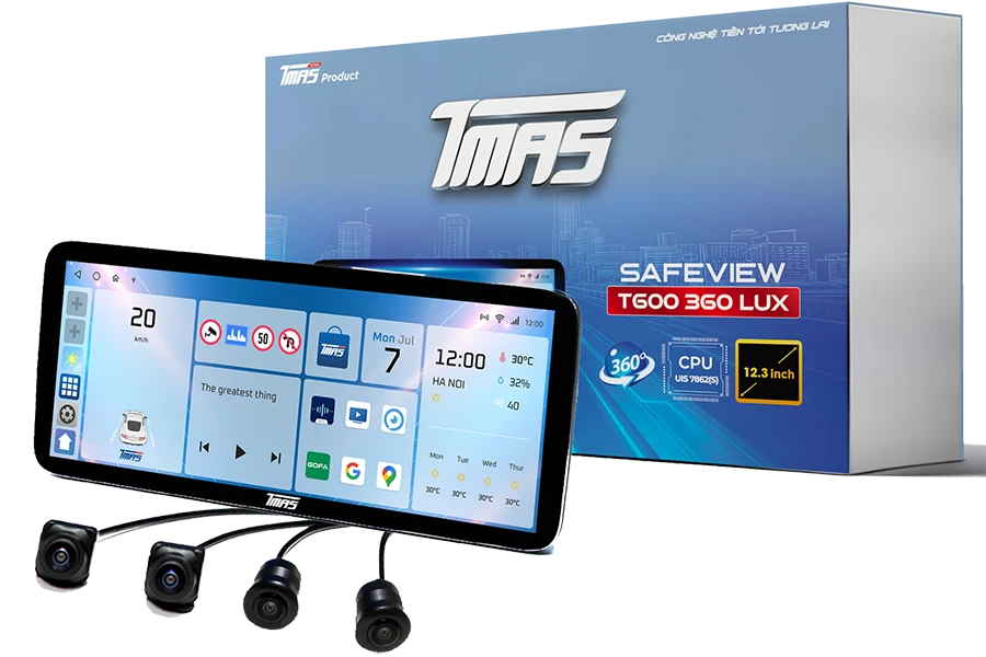 Màn hình liền camera 360 TMAS T600 LUX &#8211; 12.3 inch