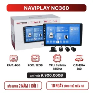 MÀN HÌNH Ô TÔ THÔNG MINH NAVIPLAY NC360