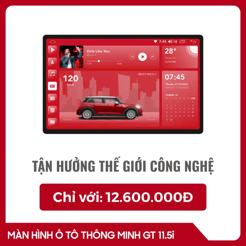 MÀN HÌNH Ô TÔ THÔNG MINH GOTECH GT11.5I