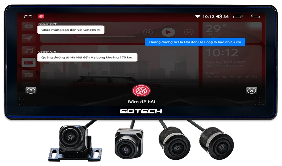 Màn hình ô tô thông minh GOTECH GT12.3i 360