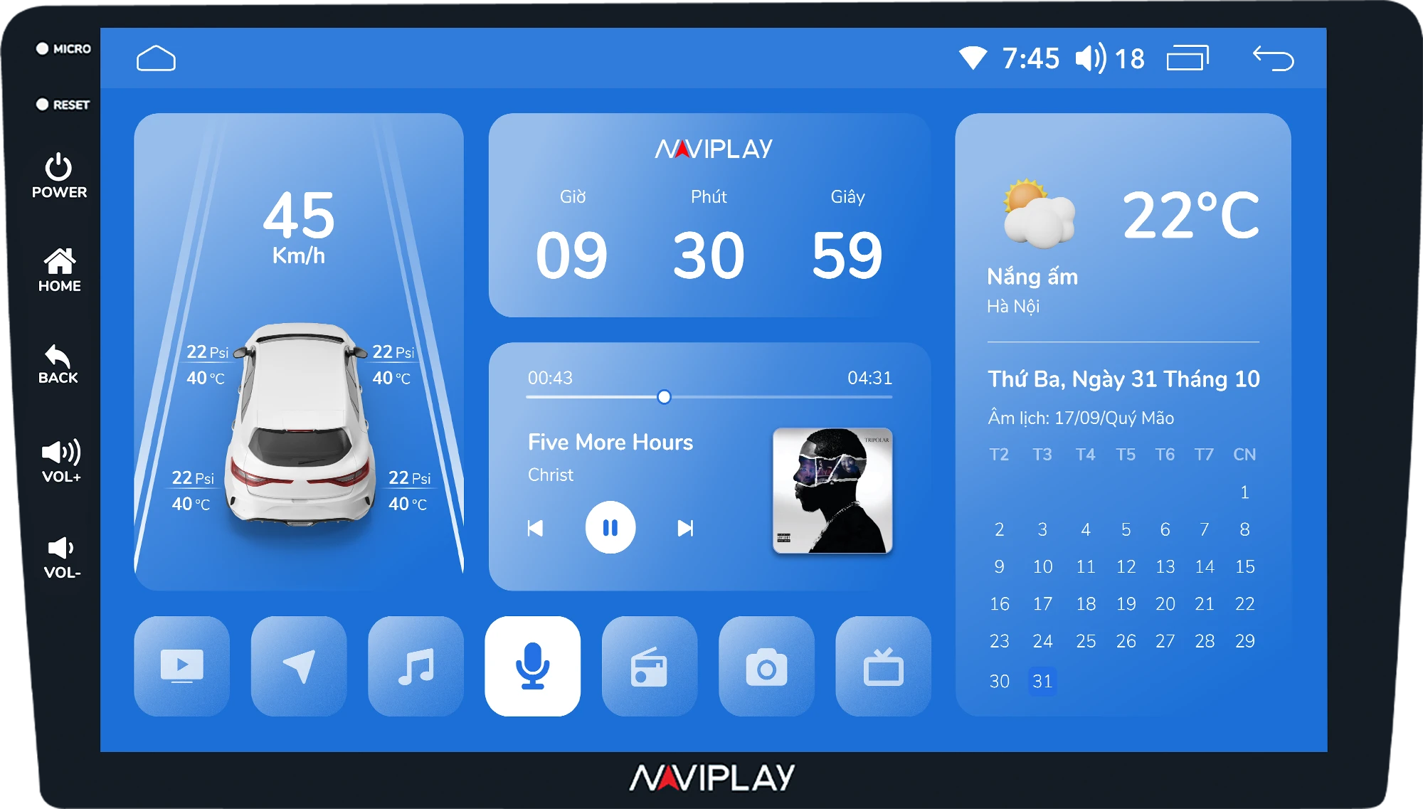 MÀN HÌNH Ô TÔ THÔNG MINH NAVIPLAY NC6