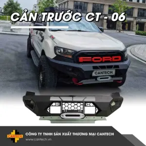 Cản trước Ford Ranger - Cantech CT06 (nhôm)